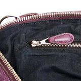 Balenciaga Motocross Classic Day Leather Shoulder Bag 30381 front view