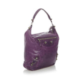 Balenciaga Motocross Classic Day Leather Shoulder Bag 30381 side view
