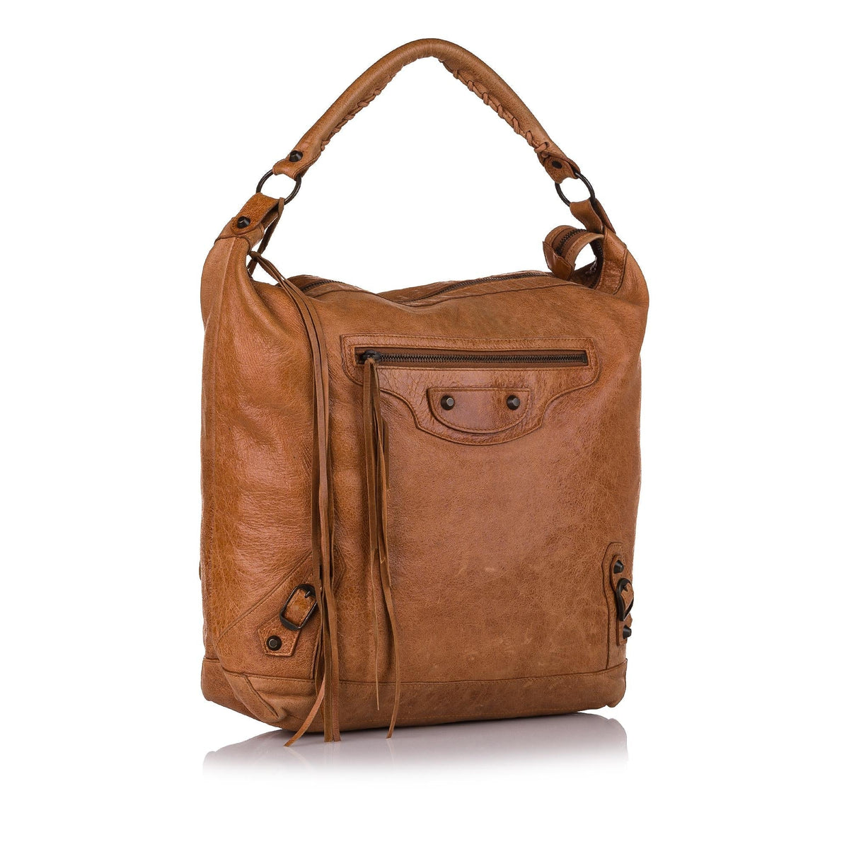 Balenciaga Motocross Classic Day Shoulder Bag | Authentic Pre-Owned side view