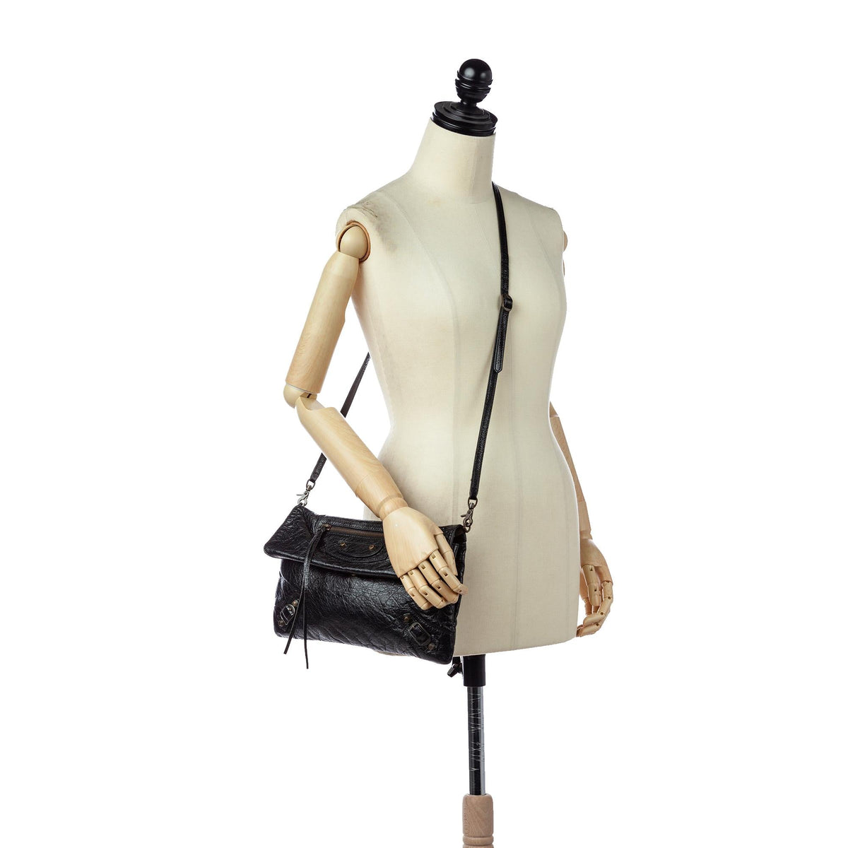 Balenciaga Motocross Classic Envelope Lambskin Leather Crossbody Bag — Elegant Crossbody Bag