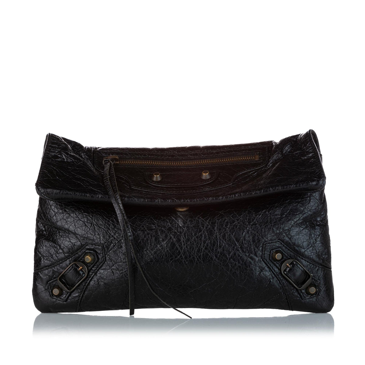 Balenciaga Motocross Classic Envelope Lambskin Leather Crossbody Bag — Elegant Crossbody Bag