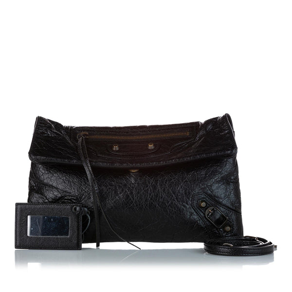 Balenciaga Motocross Classic Envelope Lambskin Leather Crossbody Bag — Elegant Crossbody Bag
