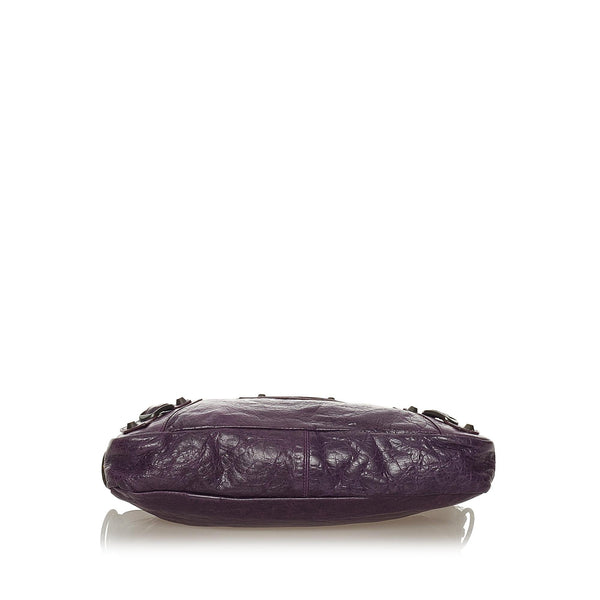 Balenciaga Motocross Classic First Lambskin Leather Satchel | Designer Luxury Handbag