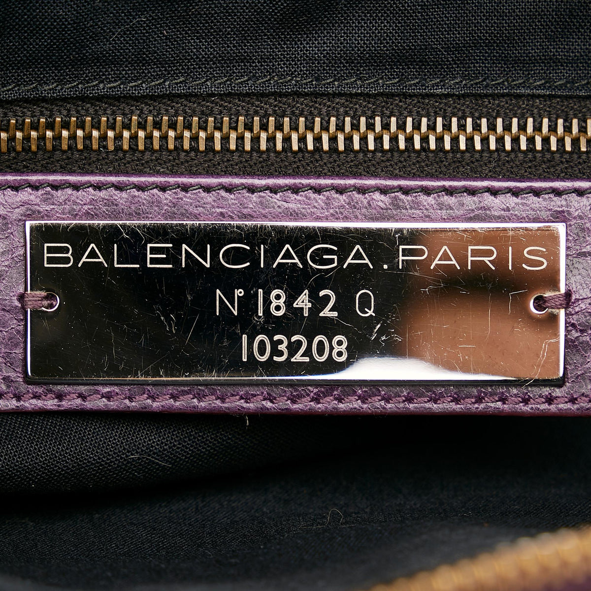 Balenciaga Motocross Classic First Lambskin Leather Satchel | Designer Luxury Handbag