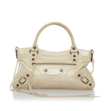 Balenciaga Motocross Classic First Lambskin Leather Satchel 30598