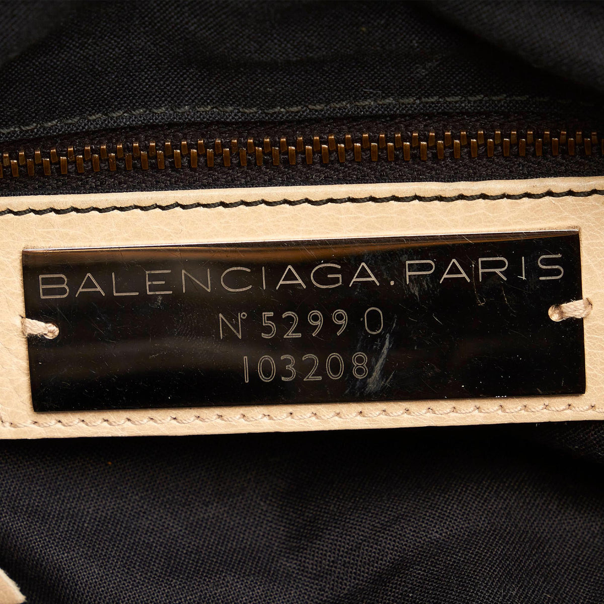 Balenciaga Motocross Classic First Lambskin Leather Satchel 30598 hardware detail