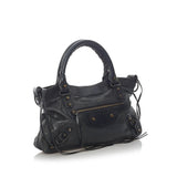 Balenciaga Motocross Classic First Lambskin Leather Satchel 32814 side view