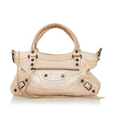 Balenciaga Motocross Classic First Lambskin Leather Satchel 33550