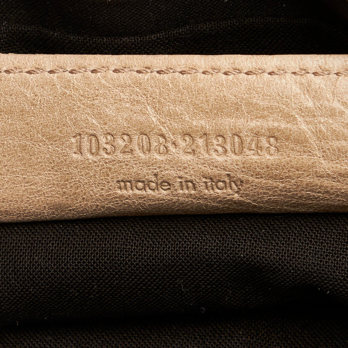 Balenciaga Motocross Classic First Lambskin Leather Satchel 34047 close-up view