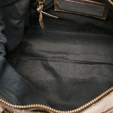 Balenciaga Motocross Classic First Lambskin Leather Shoulder Bag detail view