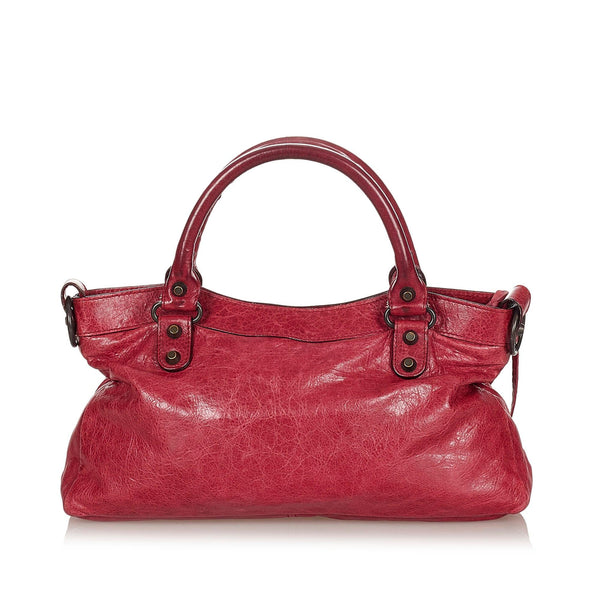 Balenciaga Motocross Classic First Leather Satchel | Designer Luxury Handbag