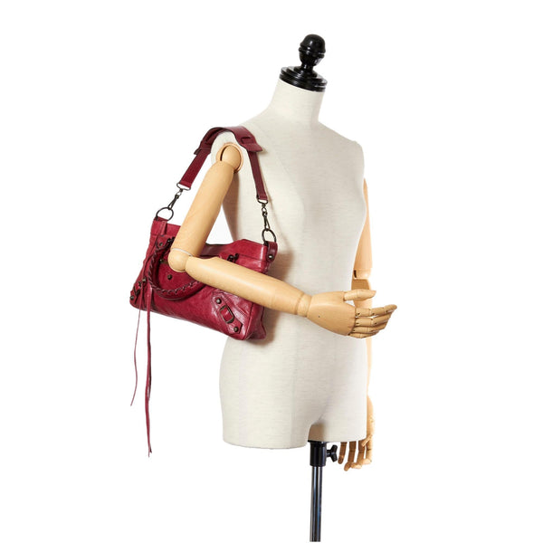 Balenciaga Motocross Classic First Leather Satchel | Designer Luxury Handbag