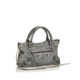 Balenciaga Motocross Classic First Leather Satchel | Authentic Pre-Owned side view