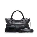 Balenciaga Motocross Classic First Handbag HgSRBn | Authentic Pre-Owned interior view