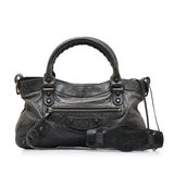 Balenciaga Motocross Classic First Handbag XTigGV | Authentic Pre-Owned interior view
