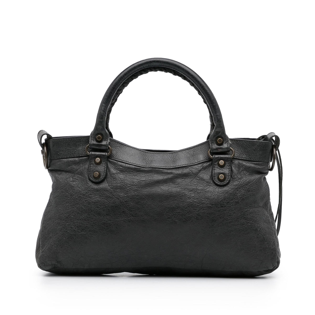 Balenciaga Motocross Classic First Handbag tI6mCn | Authentic Pre-Owned angle view