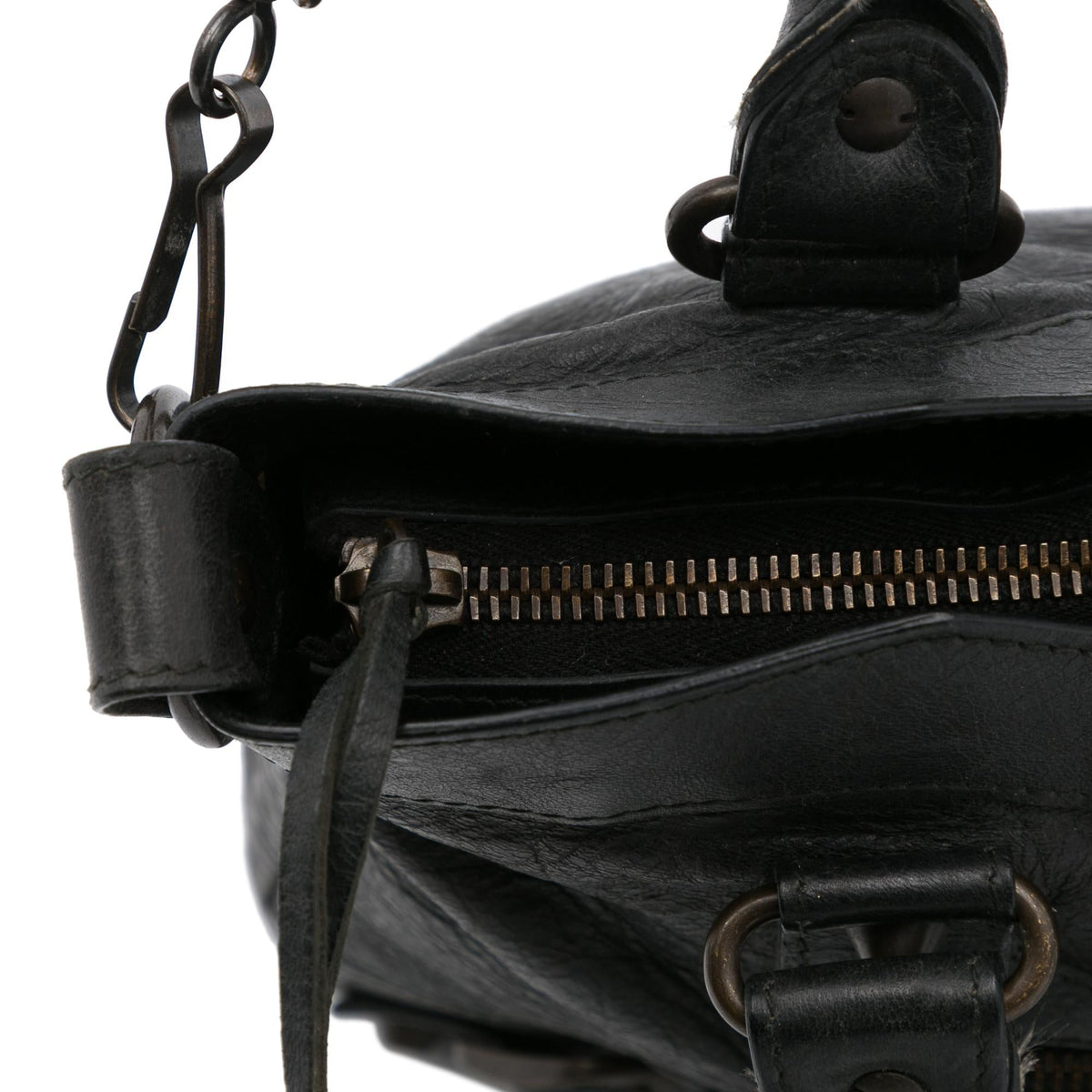 Balenciaga Motocross Classic First Handbag tI6mCn | Authentic Pre-Owned front view