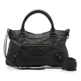 Balenciaga Motocross Classic First Handbag tI6mCn | Authentic Pre-Owned interior view