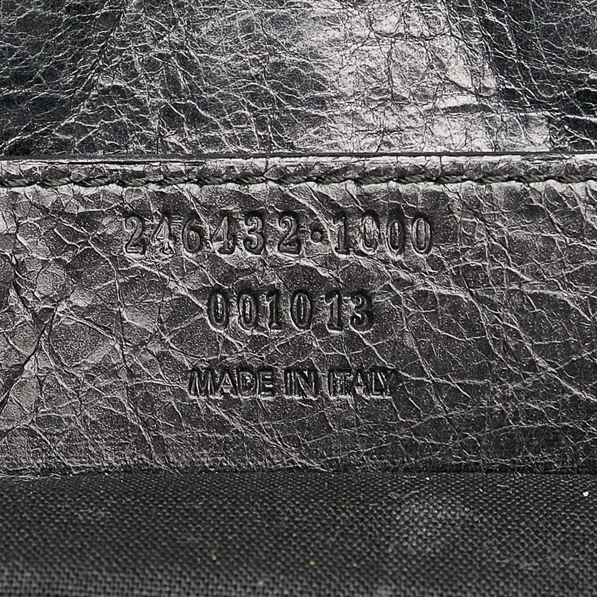Balenciaga Motocross Classic Folk Crossbody Bag | Authentic Pre-Owned close-up view