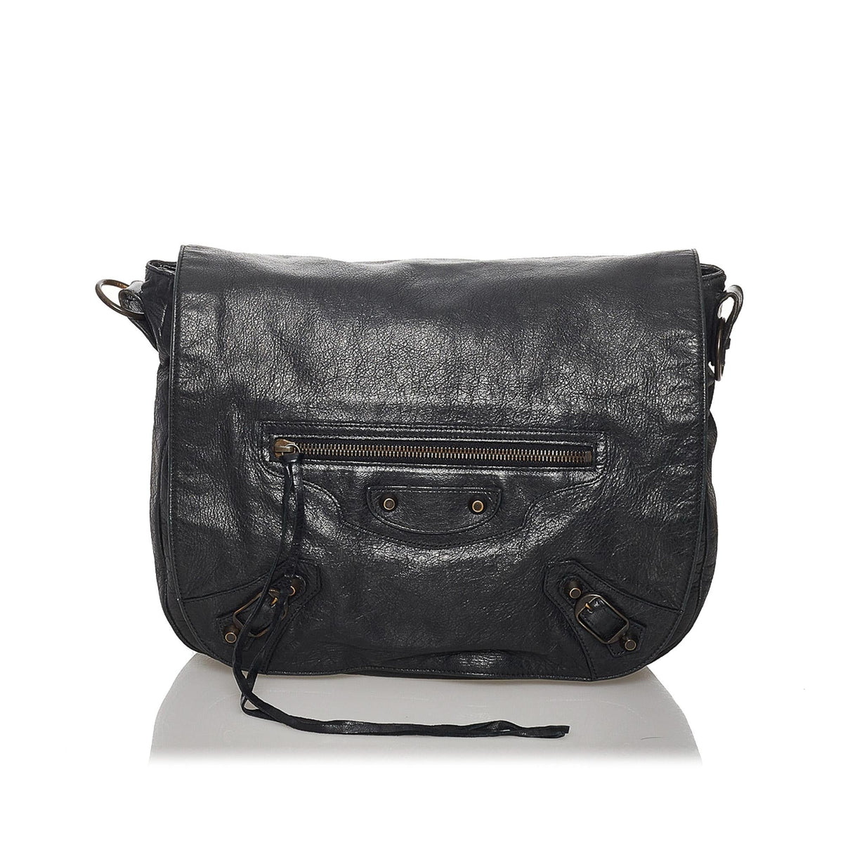 Balenciaga Motocross Classic Folk Crossbody Bag | Authentic Pre-Owned