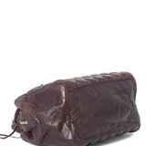 Side view of Balenciaga handbag Brown premium designer bag