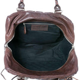 Balenciaga authentic luxury handbag Brown leather craftsmanship