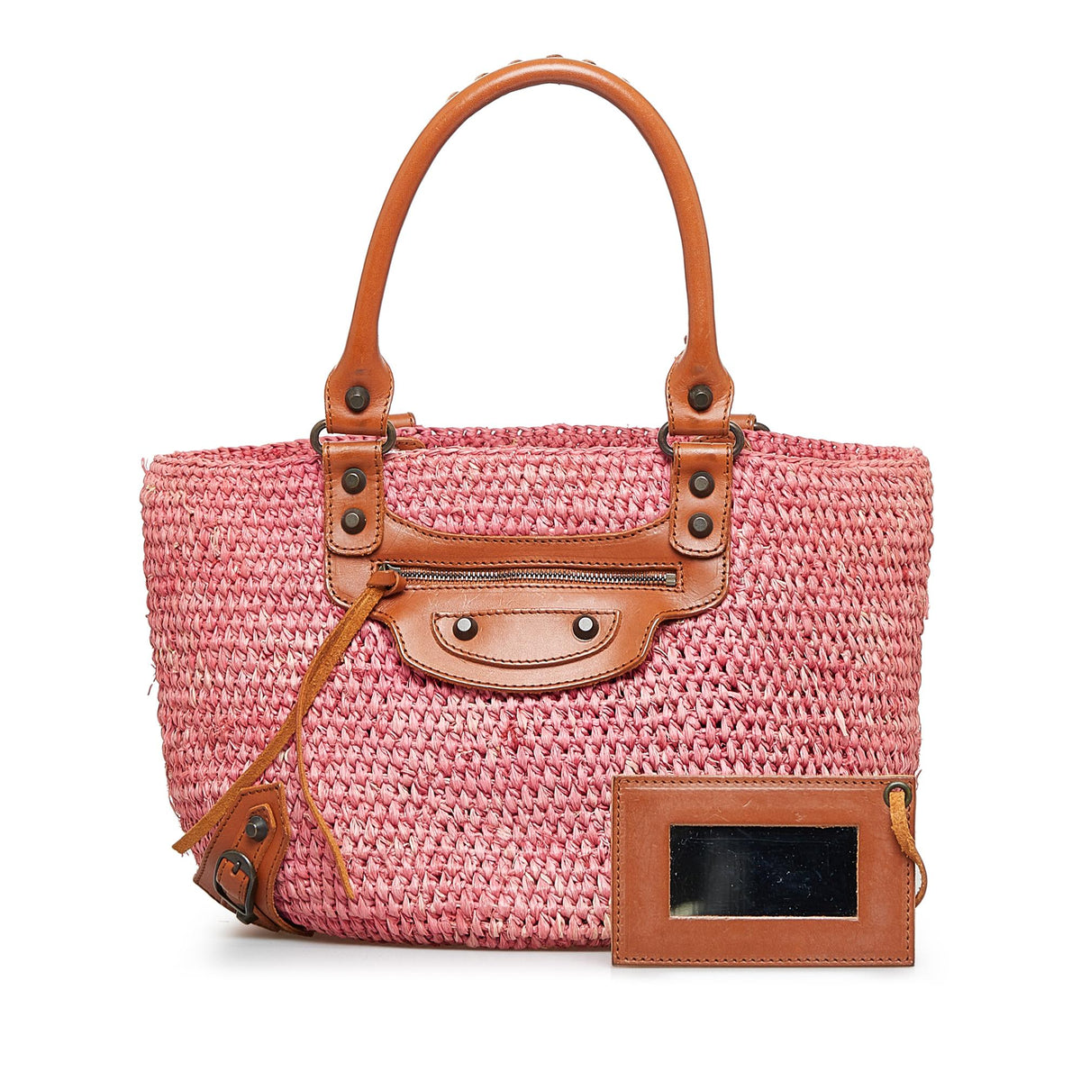 Balenciaga Motocross Classic Panier Basket Bag 9rqOsG | Authentic Pre-Owned interior view