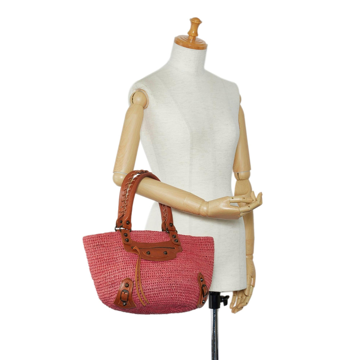 Balenciaga Motocross Classic Panier Basket Bag I3gnEs | Authentic Pre-Owned interior view