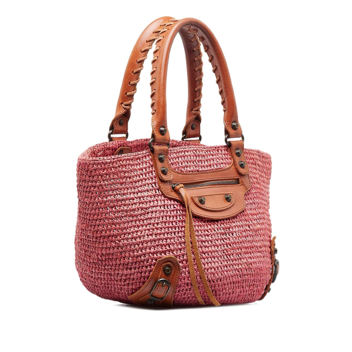 Balenciaga Motocross Classic Panier Basket Bag I3gnEs | Authentic Pre-Owned side view