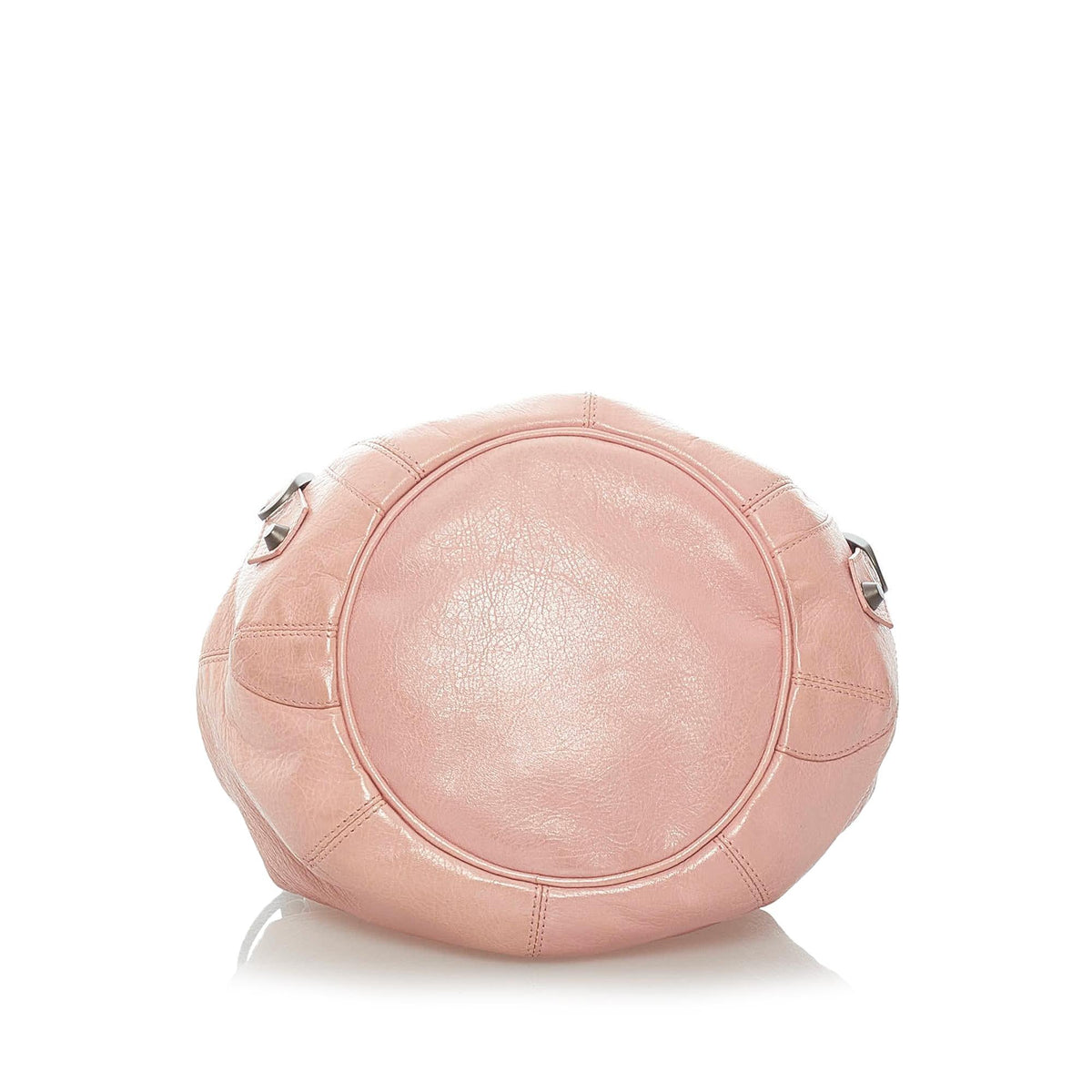 Balenciaga Motocross Classic Pompon Bucket Bag | Authentic Pre-Owned back view