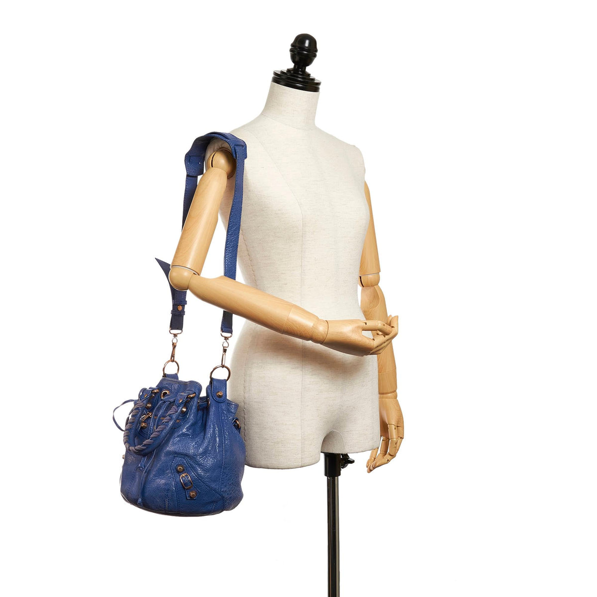 Balenciaga Motocross Classic Pompon Satchel | Authentic Pre-Owned back view