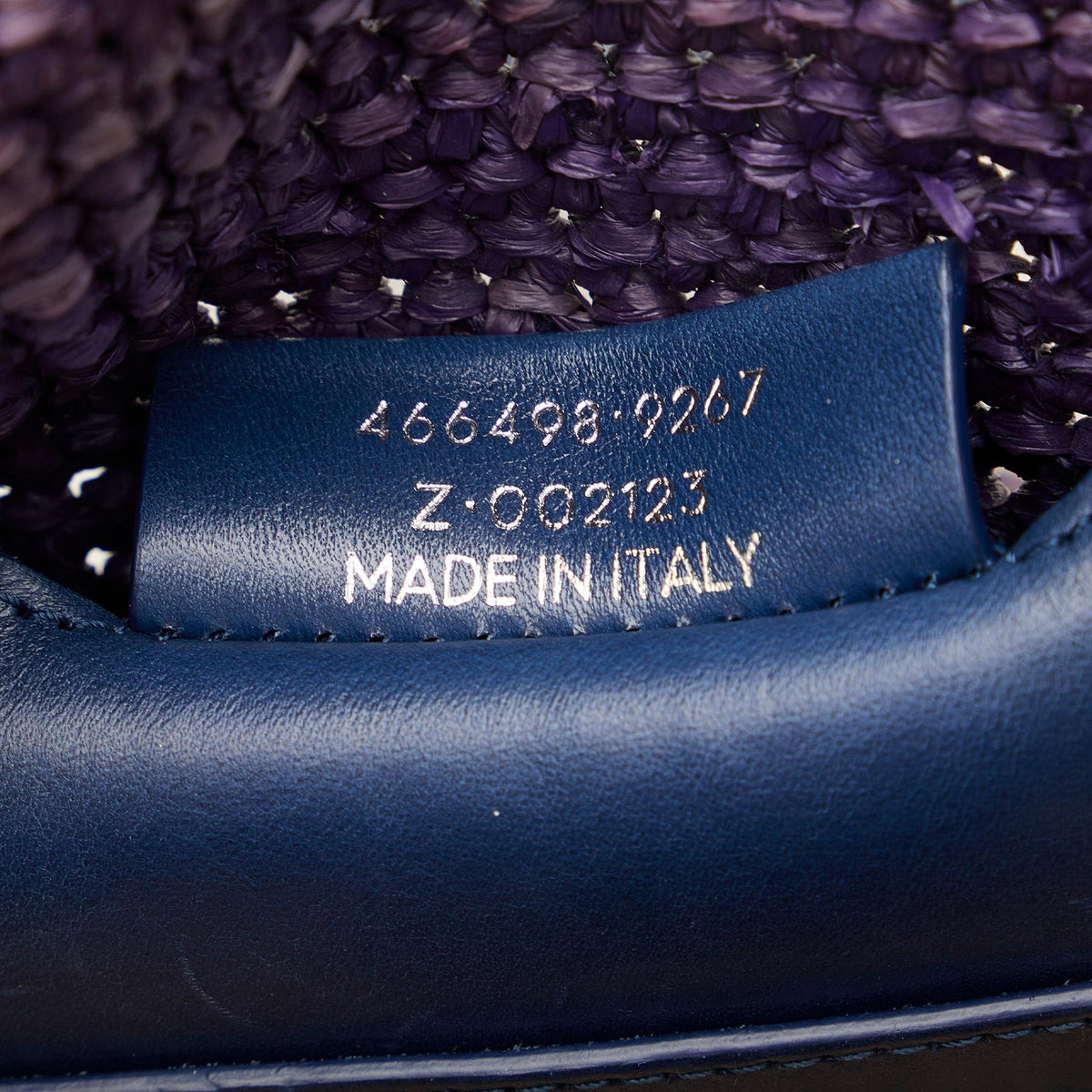Balenciaga Motocross Classic Raffia Panier Handbag AcdCnl | Authentic Pre-Owned close-up view