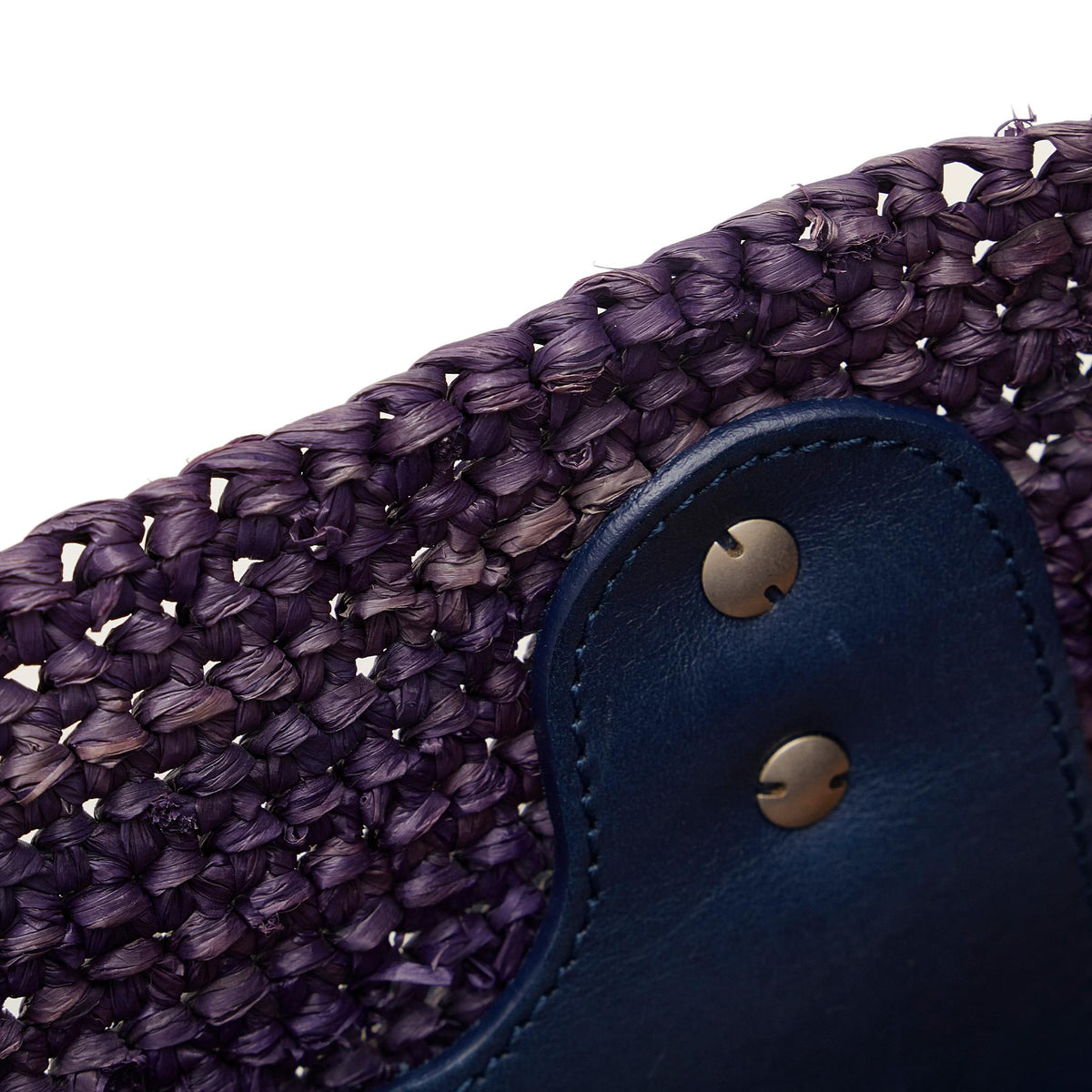 Balenciaga Motocross Classic Raffia Panier Handbag AcdCnl | Authentic Pre-Owned front view