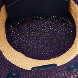 Balenciaga Motocross Classic Raffia Panier Handbag AcdCnl | Authentic Pre-Owned detail view