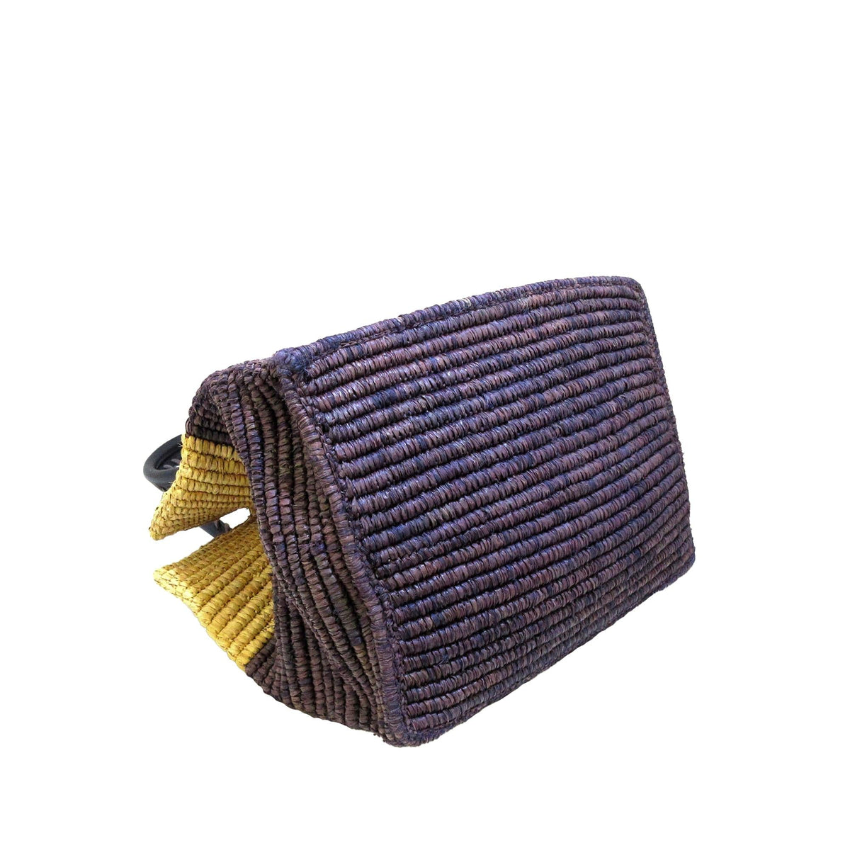Balenciaga Motocross Classic Raffia Tote Bag | Authentic Pre-Owned back view