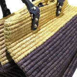Balenciaga Motocross Classic Raffia Tote Bag | Authentic Pre-Owned front view