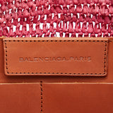 Balenciaga Motocross Classic Raffia Tote | Authentic Pre-Owned close-up view