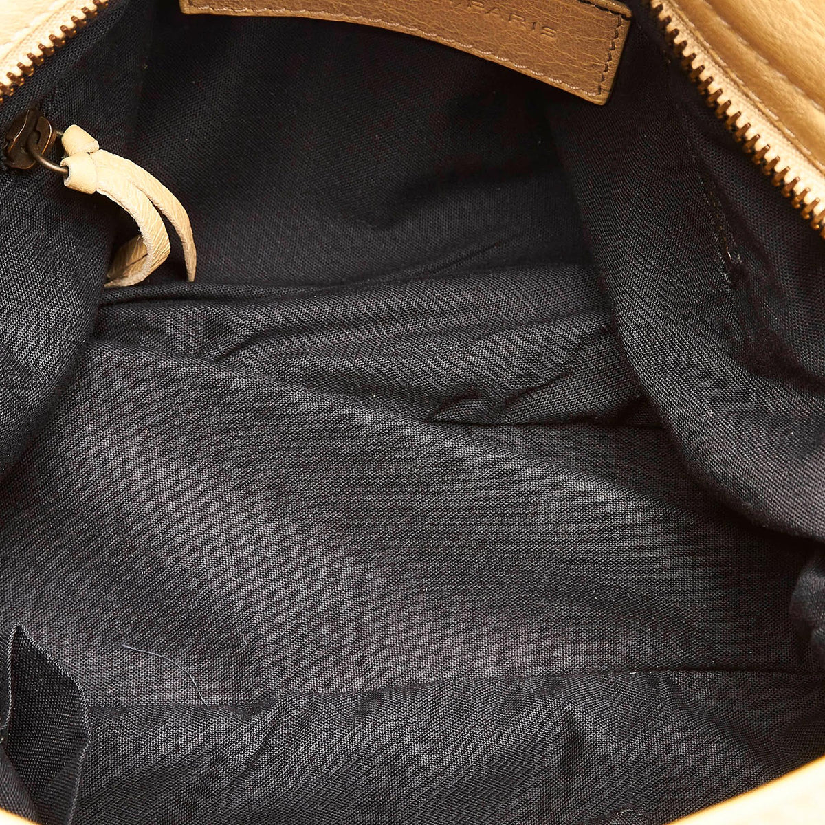 Balenciaga Motocross Classic Town Lambskin Leather Satchel detail view
