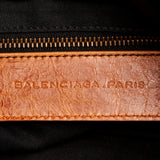 Balenciaga Motocross Classic Town Leather Handbag | Authentic Pre-Owned hardware detail
