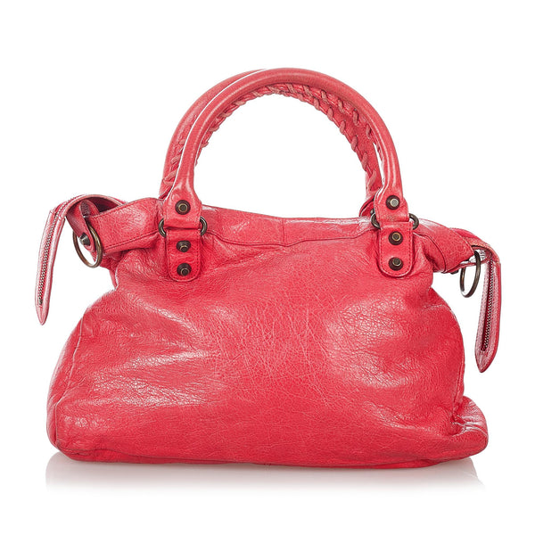 Balenciaga Motocross Classic Town Leather Satchel | Designer Luxury Handbag
