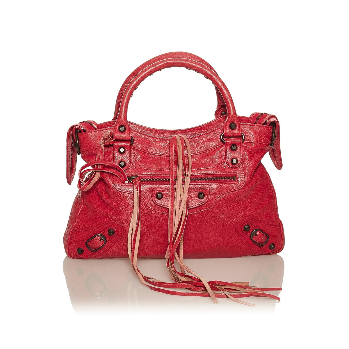 Balenciaga Motocross Classic Town Leather Satchel 29401 | Authentic Pre-Owned