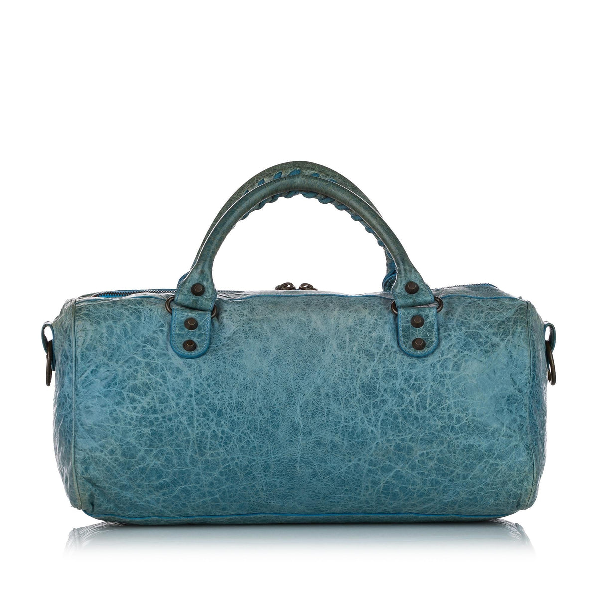 Balenciaga Motocross Classic Twiggy Leather Satchel 25999 | Authentic Pre-Owned angle view