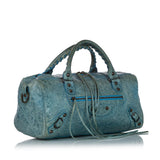 Balenciaga Motocross Classic Twiggy Leather Satchel 25999 | Authentic Pre-Owned side view