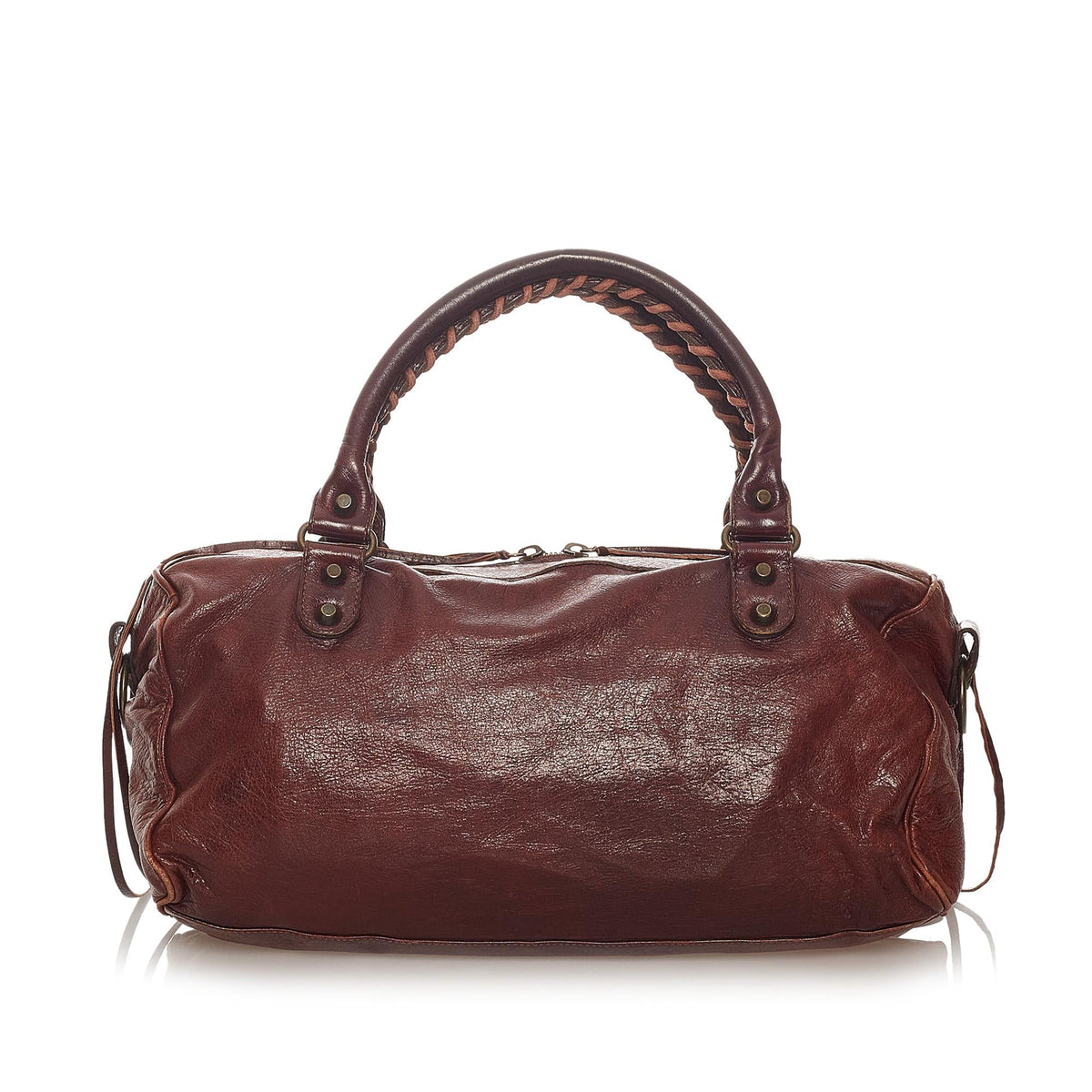 Balenciaga Motocross Classic Twiggy Leather Satchel | Designer Luxury Handbag