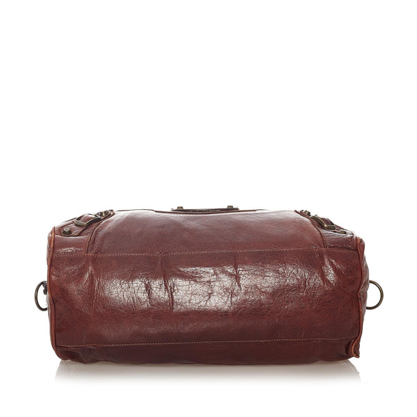 Balenciaga Motocross Classic Twiggy Leather Satchel | Designer Luxury Handbag