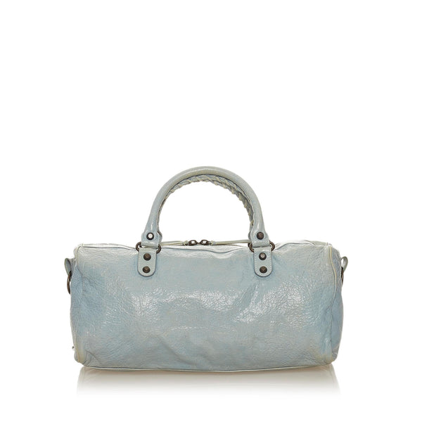 Balenciaga Motocross Classic Twiggy Leather Satchel | Designer Luxury Handbag