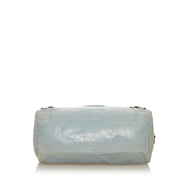 Balenciaga Motocross Classic Twiggy Leather Satchel | Designer Luxury Handbag