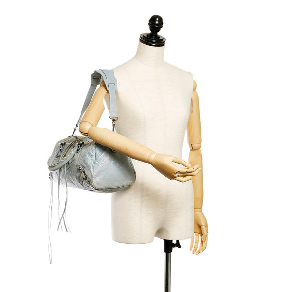 Balenciaga Motocross Classic Twiggy Leather Satchel | Designer Luxury Handbag
