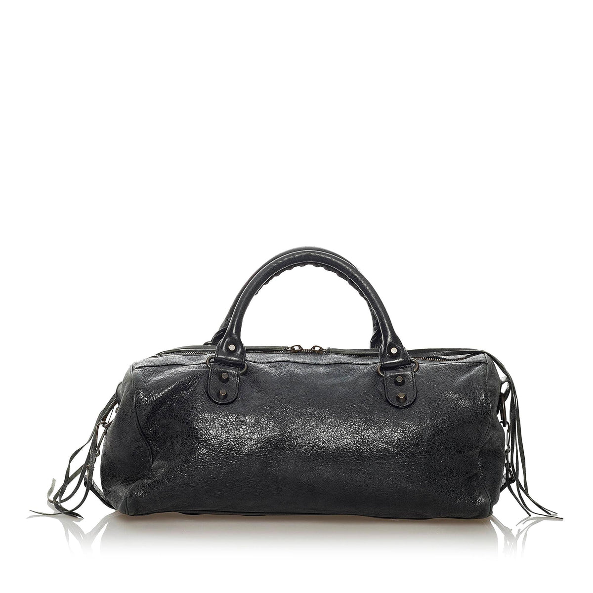 Balenciaga Motocross Classic Twiggy Leather Satchel 29211 | Authentic Pre-Owned angle view