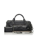 Balenciaga Motocross Classic Twiggy Leather Satchel 29211 | Authentic Pre-Owned interior view